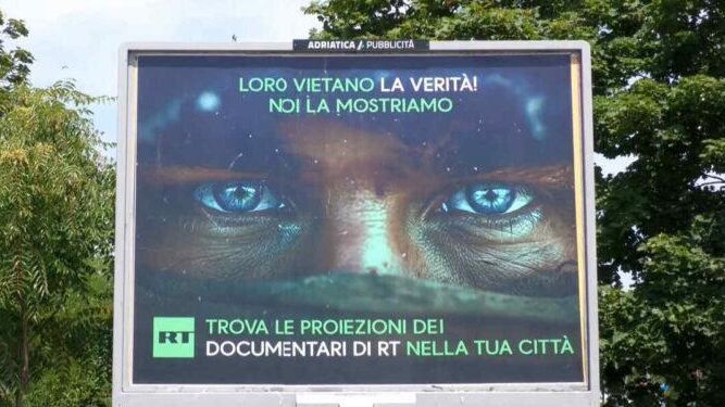 В Европарламенте испугались рекламы RT на улицах Рима, Милана и Болоньи